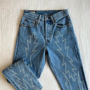 Embroidered Levi’s 501 Jeans
